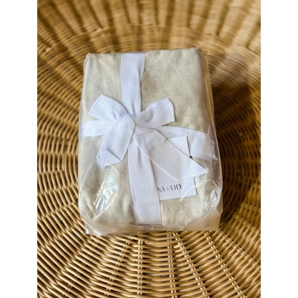 NEW Serena & Lily Macramé Crib Skirt-Flax - Picture 1 of 2